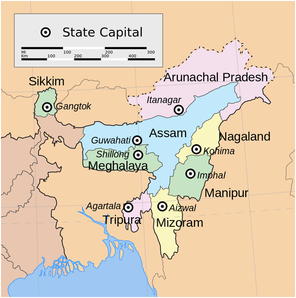 Siliguri On Map Of India Connecting Northeast India